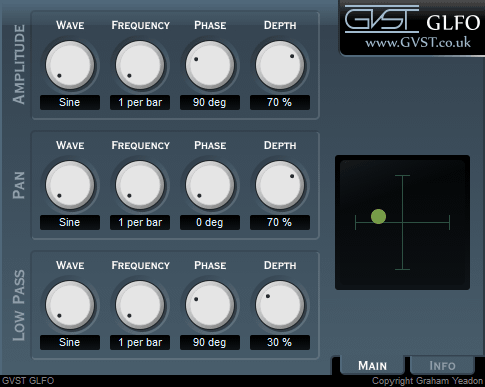 GLFO user interface