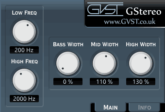 GStereo user interface